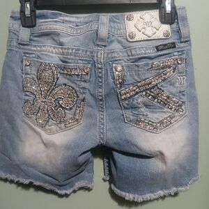 Miss Me Distressed Jean Shorts